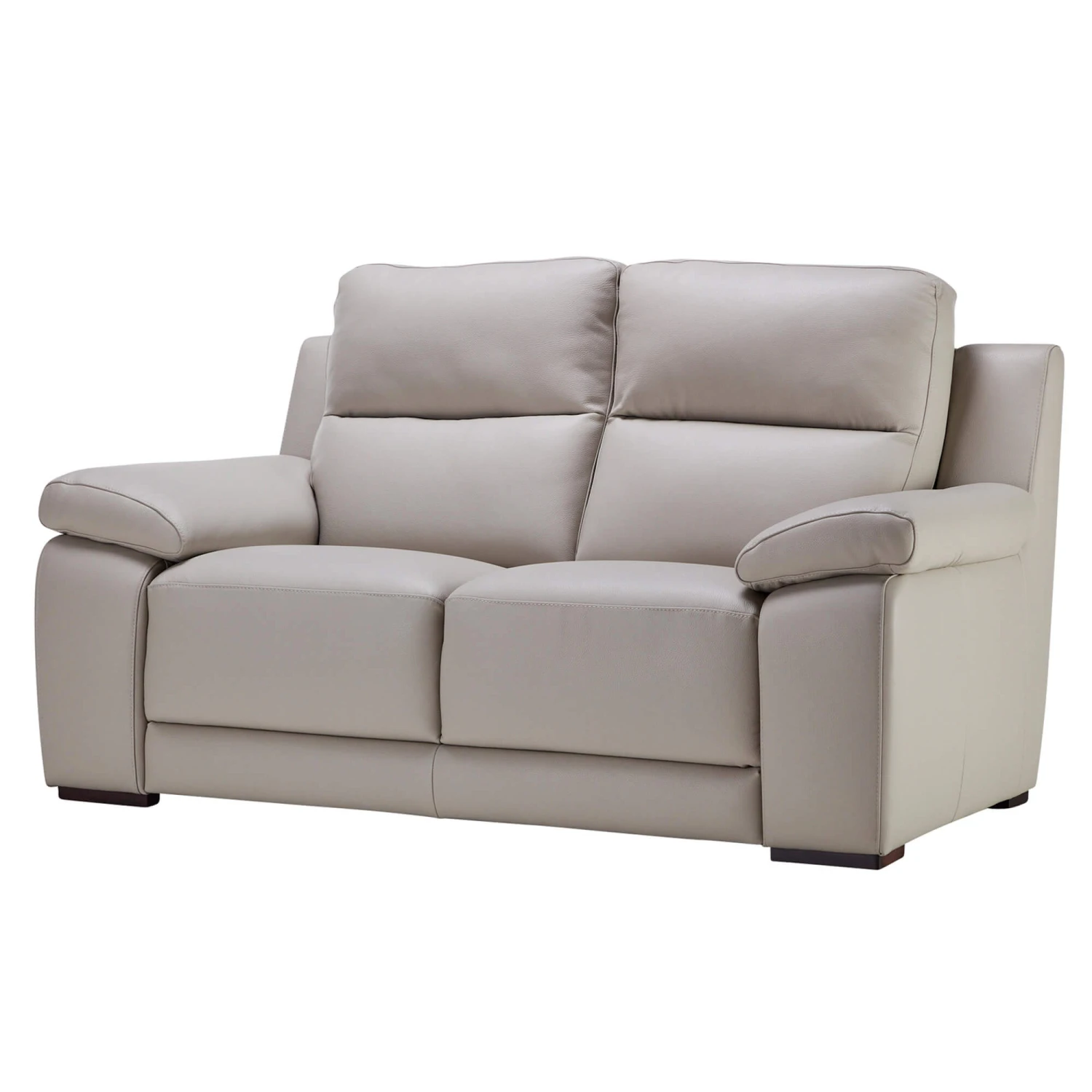 Chiara Grey Leather 2 Seater Sofa 2 Chiara Grey Leather 2 Seater Sofa