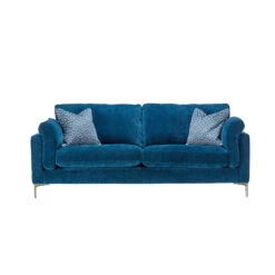 Michelle Blue Fabric 2 Seater Sofa