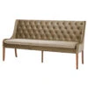 Jacob 200cm Taupe Velvet Button Back Bench -Housing Units Shop 988cff118702a9f9f86e1623ecc7d9d2
