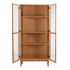Aarhus Natural Oak Tall Display Cabinet -Housing Units Shop 98c19ff8d771331e74d4a01cd2da5734
