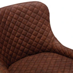 Java Reclaimed Teak 130cm Round Dining Table & 4 Toby Brown Faux Leather Chairs -Housing Units Shop 99141b49704e6f5e1233ee961f98a1fd