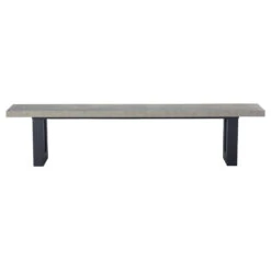 Ingrid Concrete-Effect 200cm Dining Bench -Housing Units Shop 99155b7c7fcfdfa3db4febf0f19e3712
