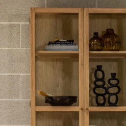 Aarhus Natural Oak Tall Display Cabinet -Housing Units Shop 995ea53775726576b4ffc18bca57d8cf