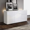 Frank Olsen Intelligent White Gloss 2 Door 3 Drawer Sideboard -Housing Units Shop 999608836854c9314c0e0f3f5bbe9740