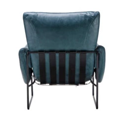 Bronx Blue Leather Lounge Chair -Housing Units Shop 99df0ce802d25151f2b2315cff99633a
