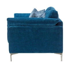 Michelle Blue Fabric 3 Seater Sofa -Housing Units Shop 9cee4275450917600c14c4b5ffbd0f95
