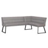 Deco Grey Faux Leather Corner Dining Bench (Left) -Housing Units Shop 9dcda5eadfb94debc0cf80a761945ee0