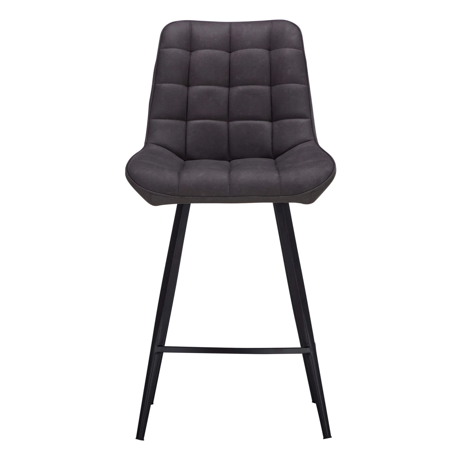 Moretti Grey Faux Leather Counter Bar Stool 4 Moretti Grey Faux Leather Counter Bar Stool - Image 2