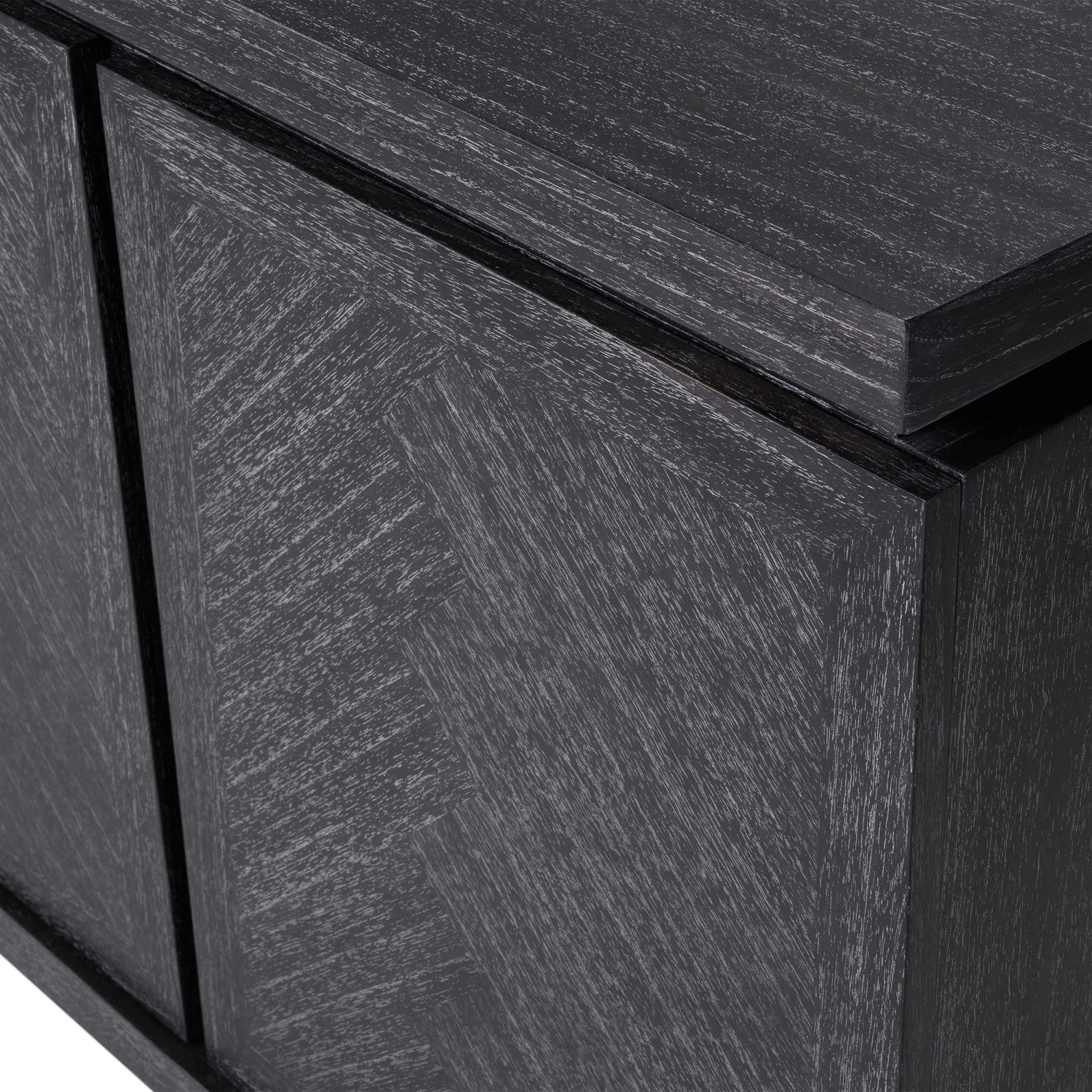 Eichholtz Bowen Oak Veneer Charcoal Grey Sideboard 5 Eichholtz Bowen Oak Veneer Charcoal Grey Sideboard - Image 3