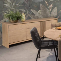 Mariana 205cm Light Oak Sideboard