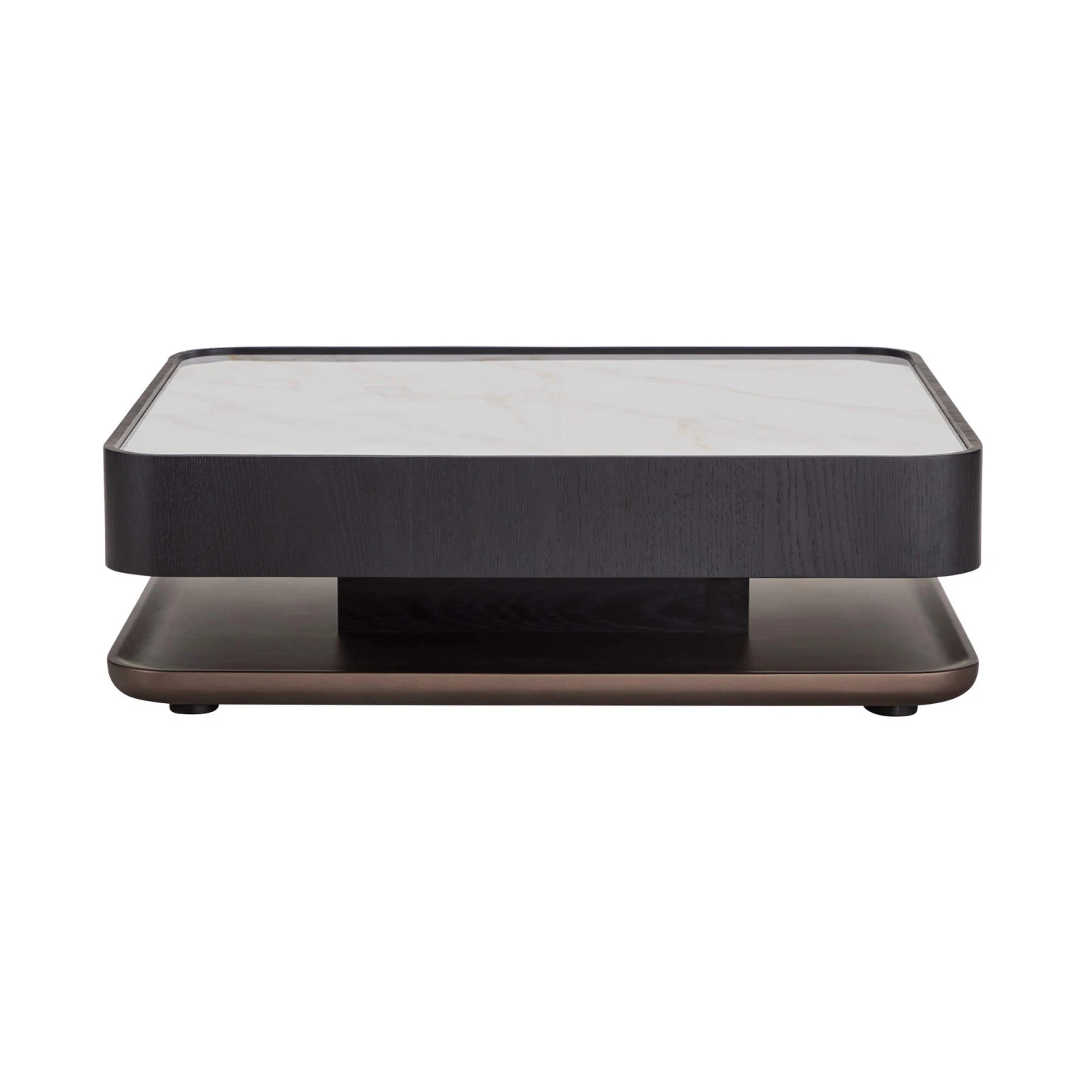 Milano Black Wooden Pedestal Coffee Table 4 Milano Black Wooden Pedestal Coffee Table - Image 2