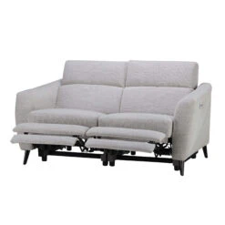 Fiastra White Fabric Power Recliner Loveseat -Housing Units Shop a19e092e2504e9e885c2413191679250