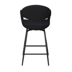 Jenny Counter Bar Stool In Black Boucle -Housing Units Shop a24c960884c5186dec278a48a83e4dfd