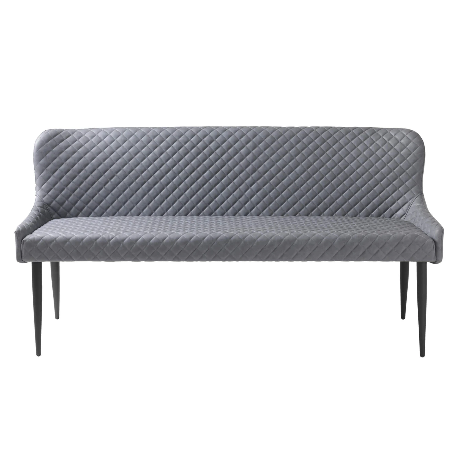 Toby Grey Faux Leather Dining Sofa Bench 3 Toby Grey Faux Leather Dining Sofa Bench
