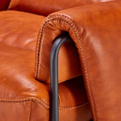 Bronx Tan Brown Leather Lounge Chair -Housing Units Shop a6ebc2879d7824c44ecf9ea603517cd9