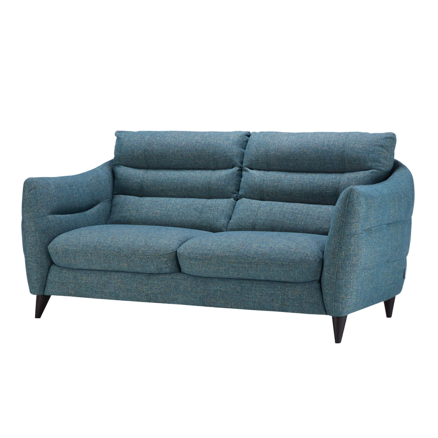 Carrera Teal Blue Fabric 2 Seater Sofa 4 Carrera Teal Blue Fabric 2 Seater Sofa - Image 2