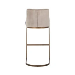 Bamaya Beige Velvet Bar Stool 13 Bamaya Beige Velvet Bar Stool -Housing Units Shop a85db94a8362ac5f376c5a8be087fe57