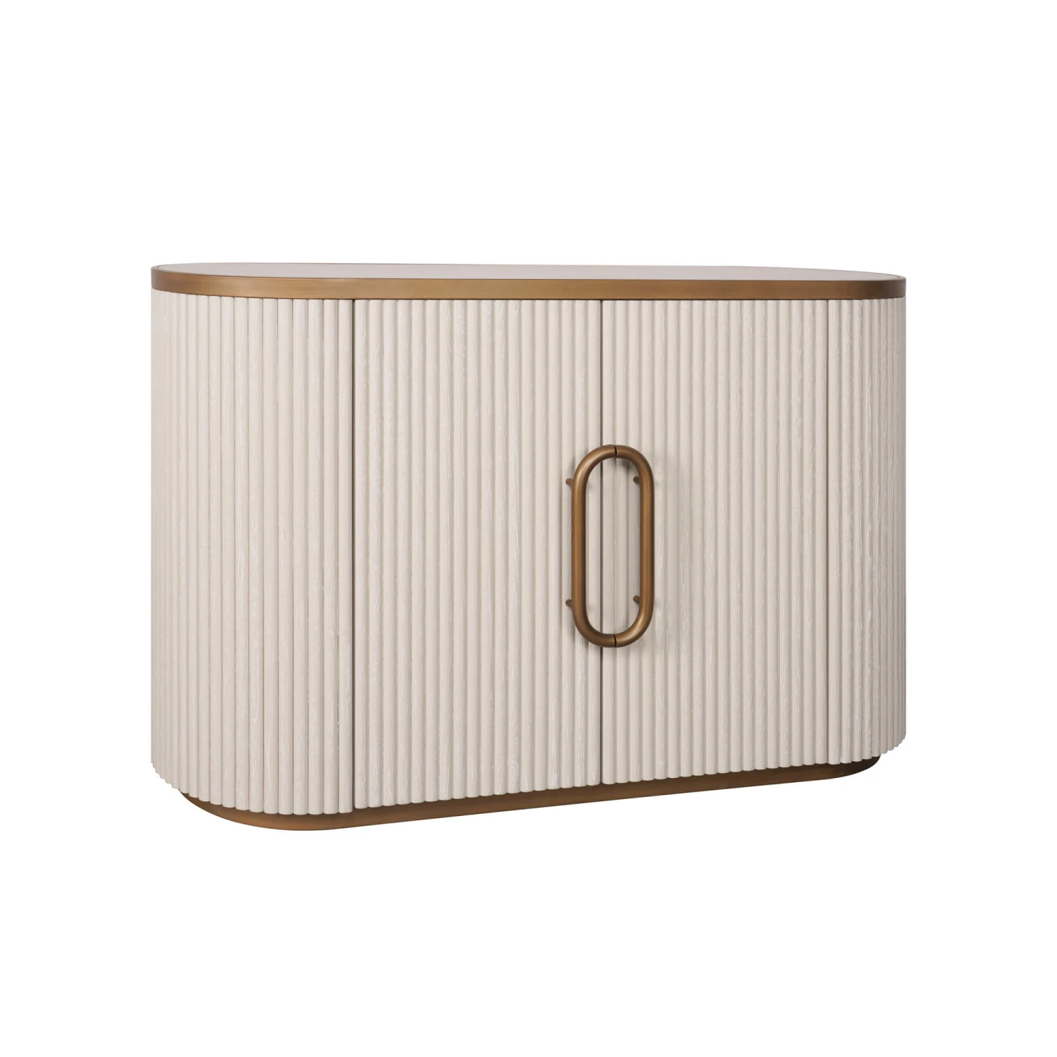 Serenity White Reeded 2 Door Sideboard 4 Serenity White Reeded 2 Door Sideboard - Image 2