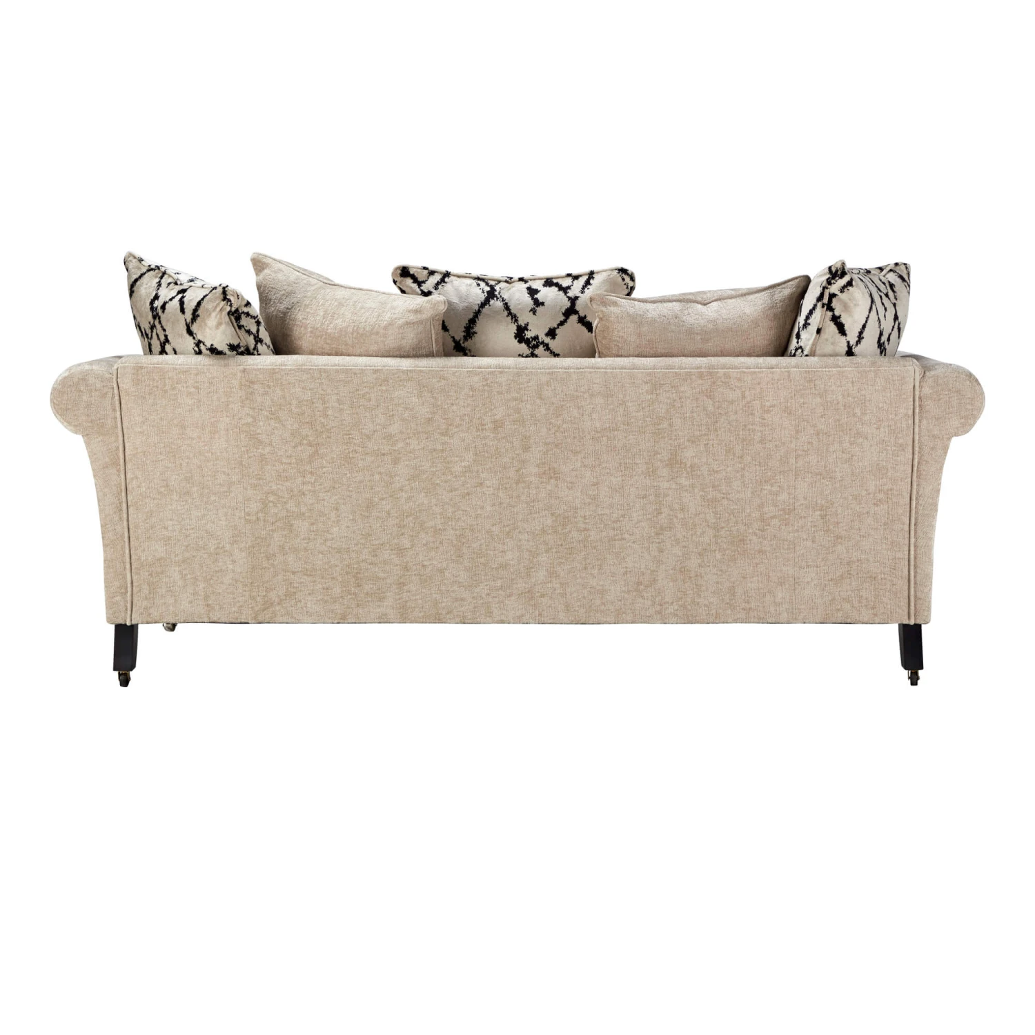 Lucinda Natural Chenille Fabric Scatter Back Grand Sofa 6 Lucinda Natural Chenille Fabric Scatter Back Grand Sofa - Image 4