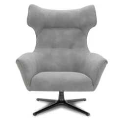 Casper Grey Fabric Swivel Chair -Housing Units Shop a9ecfc385821670d3898b9a22188639a