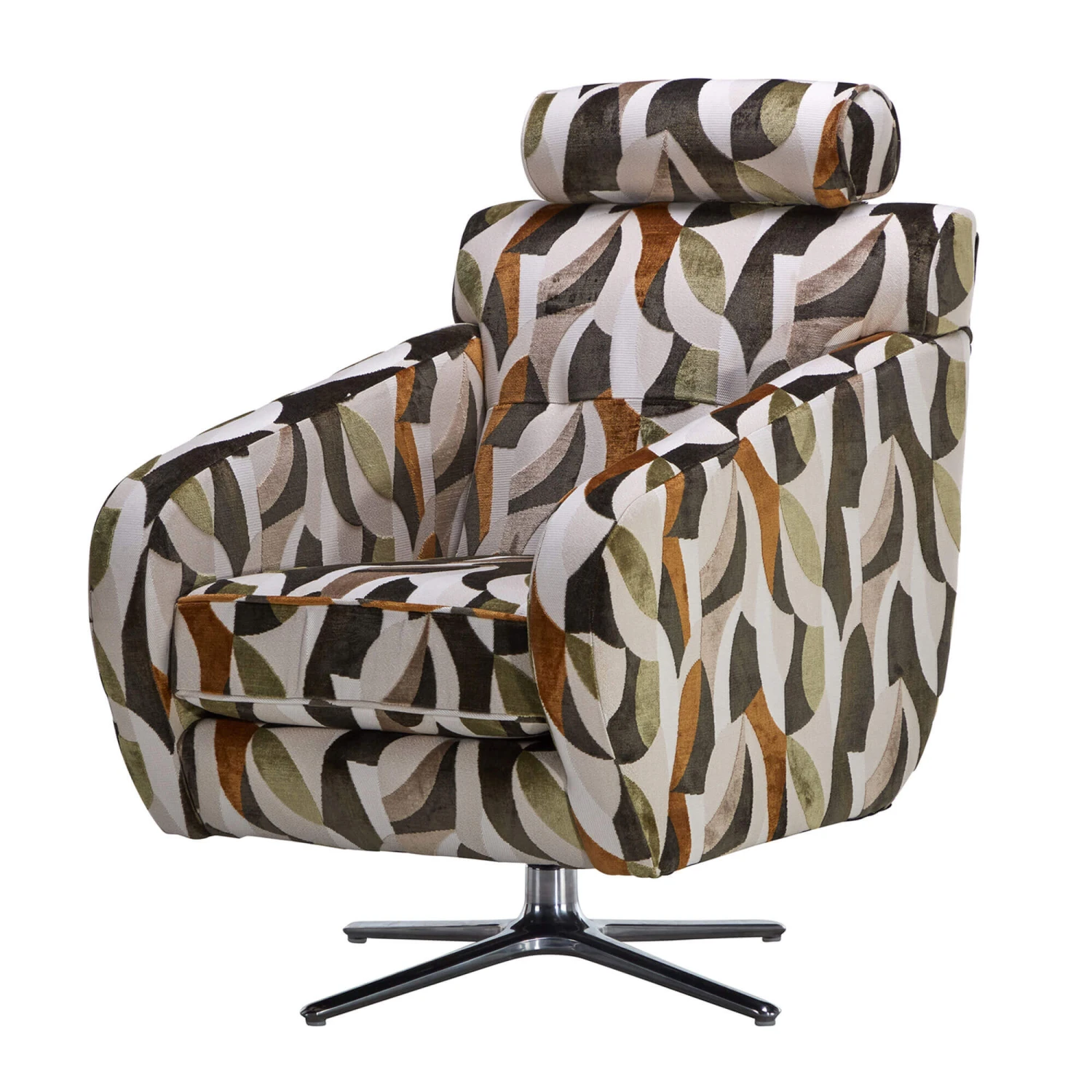 Filton Coffee Audley Velvet Swivel Chair 4 Filton Coffee Audley Velvet Swivel Chair - Image 2