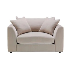 Gabriella Dusk Natural Fabric Cuddler Pillow Back Sofa