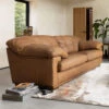 Bramley Soul Camel Leather 3 Seater Sofa -Housing Units Shop abf3917bea6cb3a8b74ddb391ce48d55