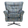 Miramar Blue & Ochre Patterned Velvet Fabric Accent Swivel Chair 1 Miramar Blue & Ochre Patterned Velvet Fabric Accent Swivel Chair -Housing Units Shop ac7c8cd8961a250649d18456d0ca25da