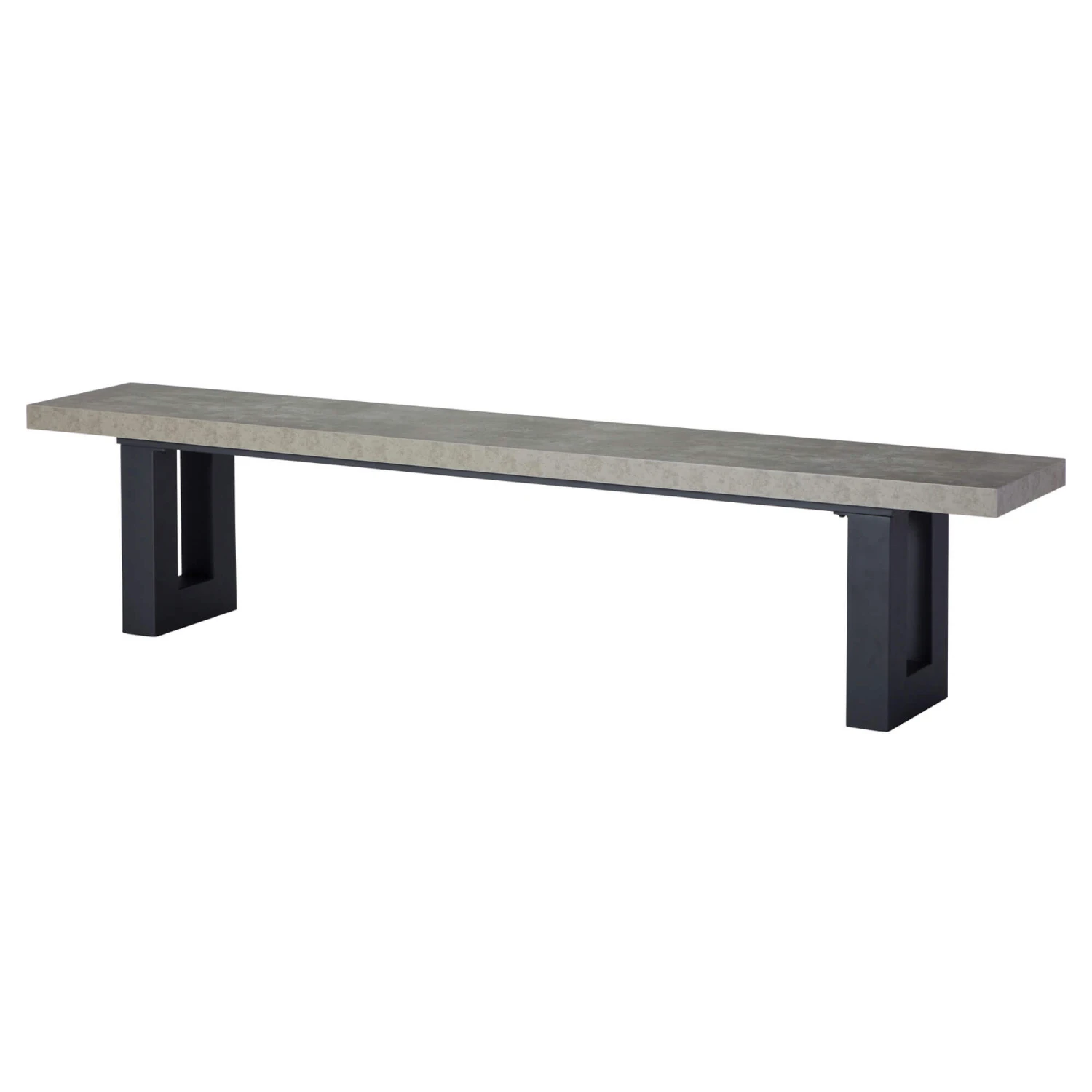 Ingrid Concrete-Effect 220cm Dining Table With Bench & 3 Larvik Black Wishbone Chairs 15 Ingrid Concrete-Effect 220cm Dining Table With Bench & 3 Larvik Black Wishbone Chairs - Image 13