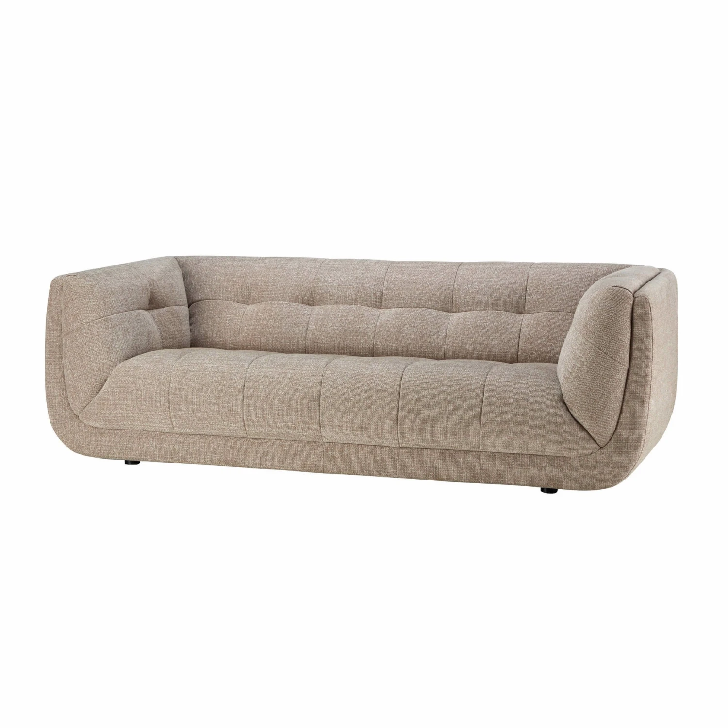 Lille Natural Fabric 3 Seater Sofa 4 Lille Natural Fabric 3 Seater Sofa - Image 2