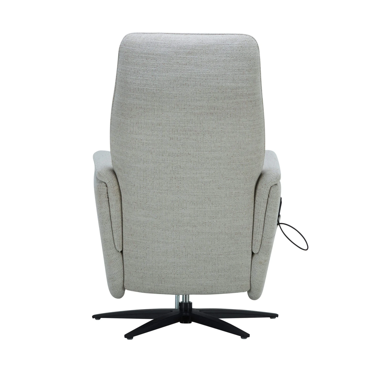 Caleri White Fabric Power Recliner Chair 8 Caleri White Fabric Power Recliner Chair - Image 6