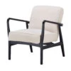 Hansen Black Wooden Accent Armchair -Housing Units Shop aefd46a5eb233f86f68935486e131167