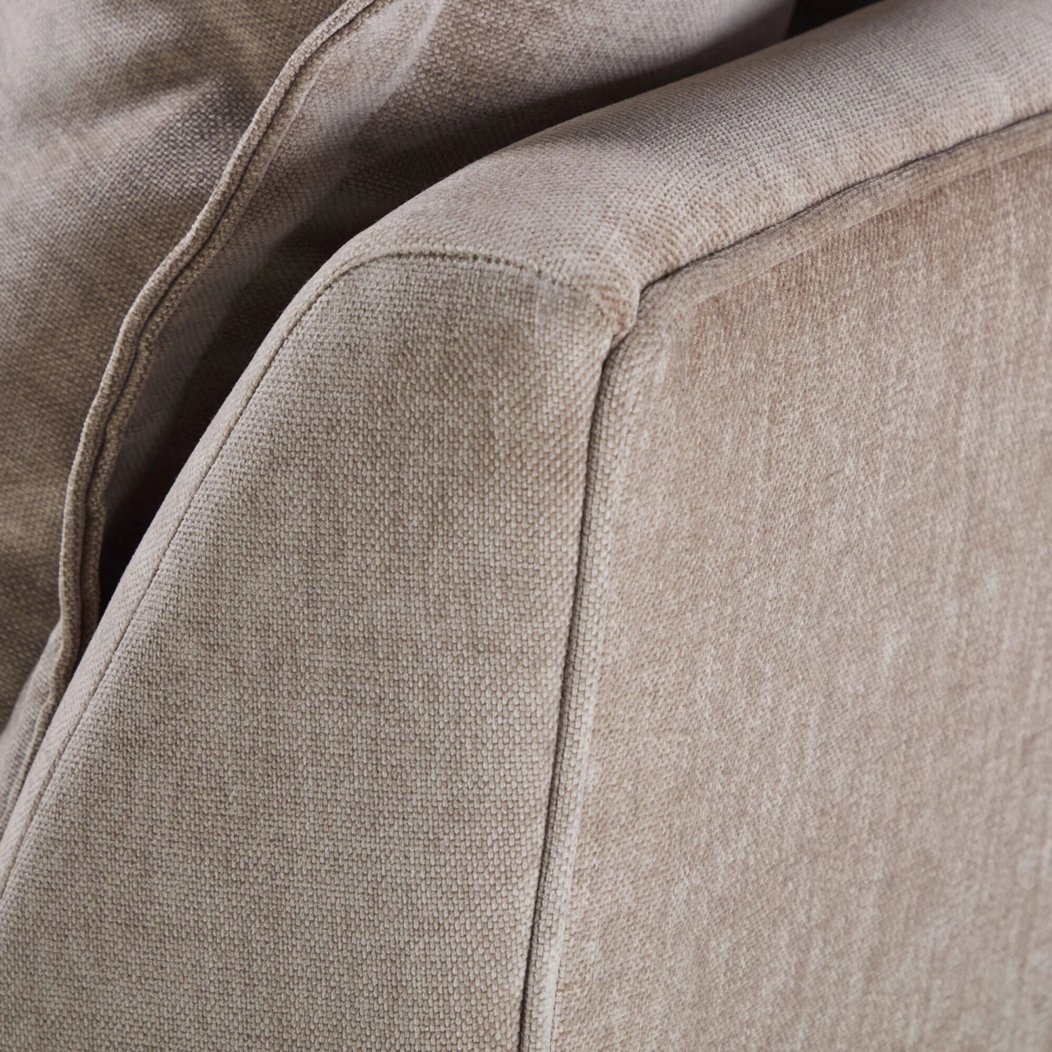 Nomad Dusk Latte Brown Fabric Large Split Pillow Back Sofa 7 Nomad Dusk Latte Brown Fabric Large Split Pillow Back Sofa - Image 5