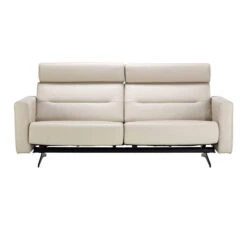 Stressless Stella 2.5 Seater Sofa In Velaro Light Grey Leather & Matt Black -Housing Units Shop b07cb35ad7b0a5ba4f40372a46e0ec59 1