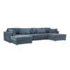 Ellington Teal Fabric U-Shaped Sofa -Housing Units Shop b1ce1d3aa31df56a4c8590935e9afa01