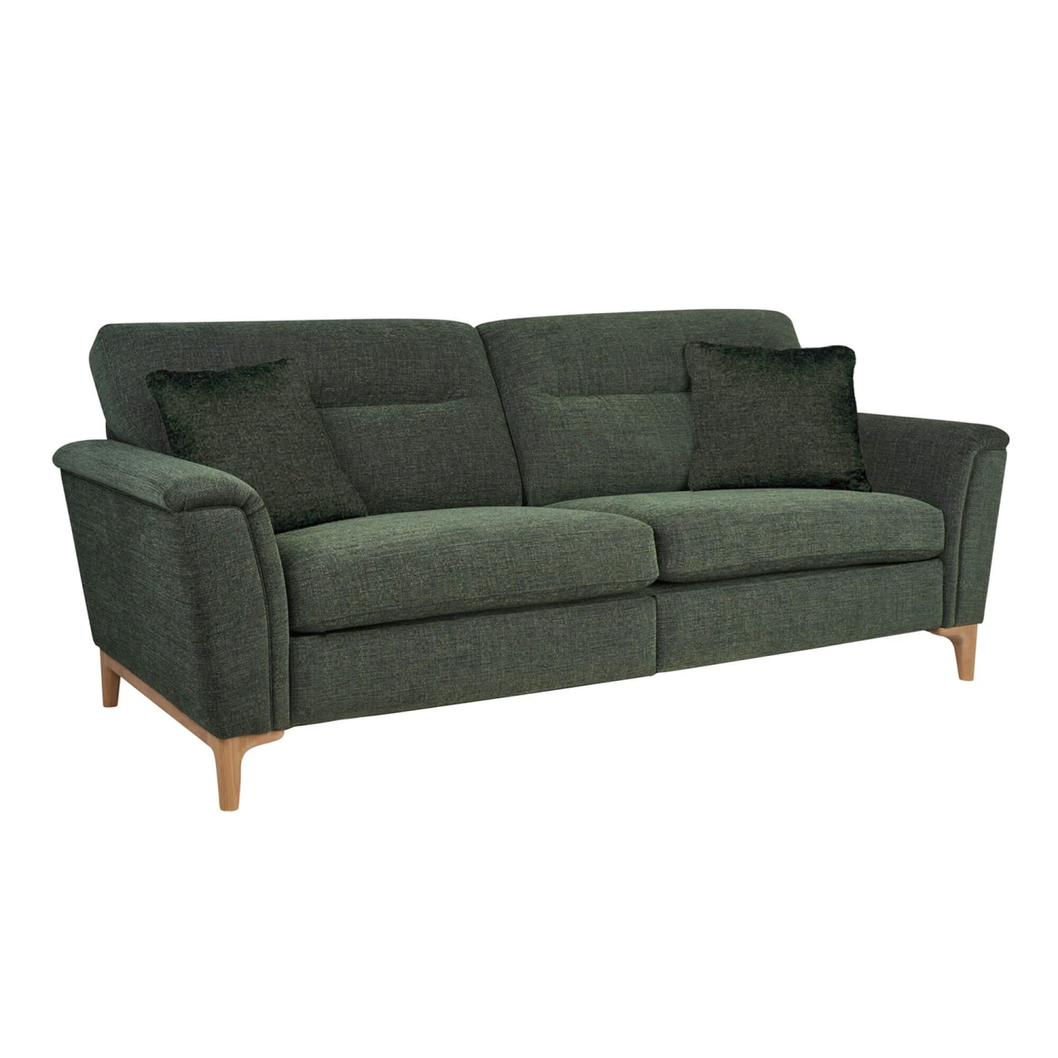 Ercol Sandford Green Fabric Large Sofa 5 Ercol Sandford Green Fabric Large Sofa - Image 3