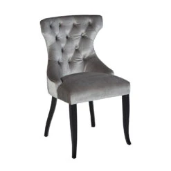 Monza Koto Grey High Gloss Large 196cm Extending Dining Table & 6 Gaudi Silver Velvet Chairs -Housing Units Shop b389229919a61658656234581615e70a 1