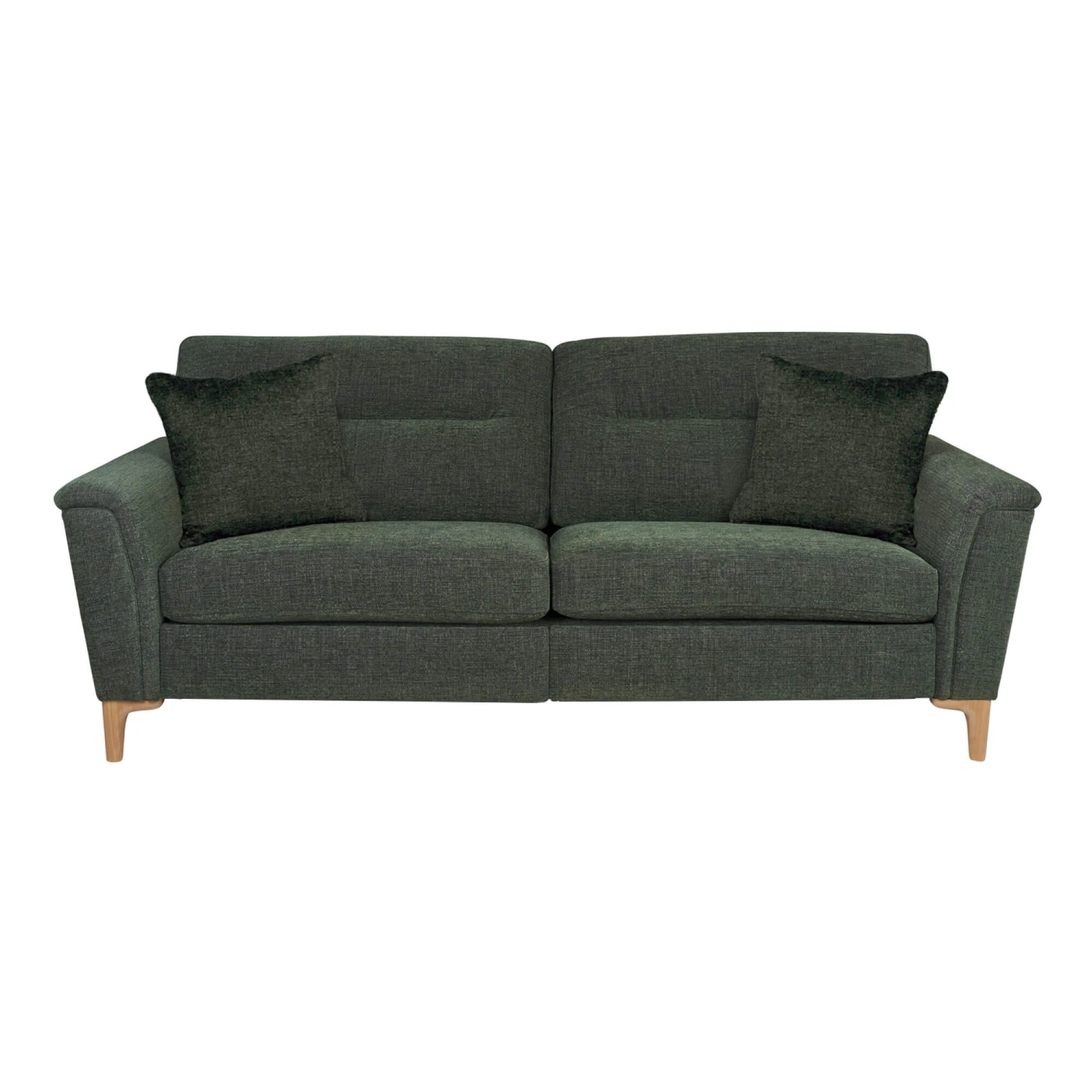 Ercol Sandford Green Fabric Large Sofa 4 Ercol Sandford Green Fabric Large Sofa - Image 2