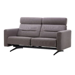 Stressless Stella 2 Seater Sofa In Holly Greige Fabric & Matt Black -Housing Units Shop b46ede20d83bc3d723d59826ed4bf803 1