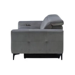 Frascati Misty Grey Fabric Power Recliner 3 Seater Sofa -Housing Units Shop b51e01e48d40bd5632fe14ca699e1410