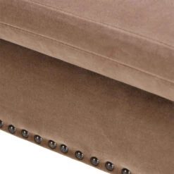 Jacob 160cm Taupe Velvet Button Back Bench -Housing Units Shop b590c04d66c50993dd0b869ee5806e05