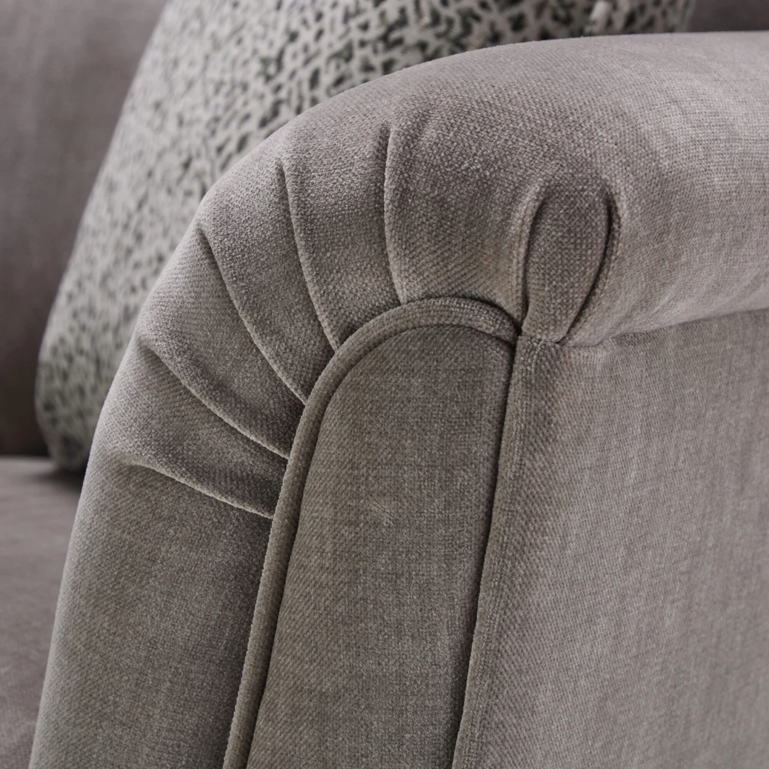 Donna Grey Fabric Armchair 7 Donna Grey Fabric Armchair - Image 5