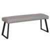 Deco Grey Faux Leather Low Dining Bench -Housing Units Shop b6c06baeee58b4c041f8be2a33c0eab5