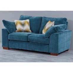 Leandra Blue Fabric 2 Seater Sofa