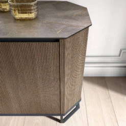 Oratino 3 Door Ribbed Wood Sideboard -Housing Units Shop b74f4650990d1686f88672468ceeb6e8