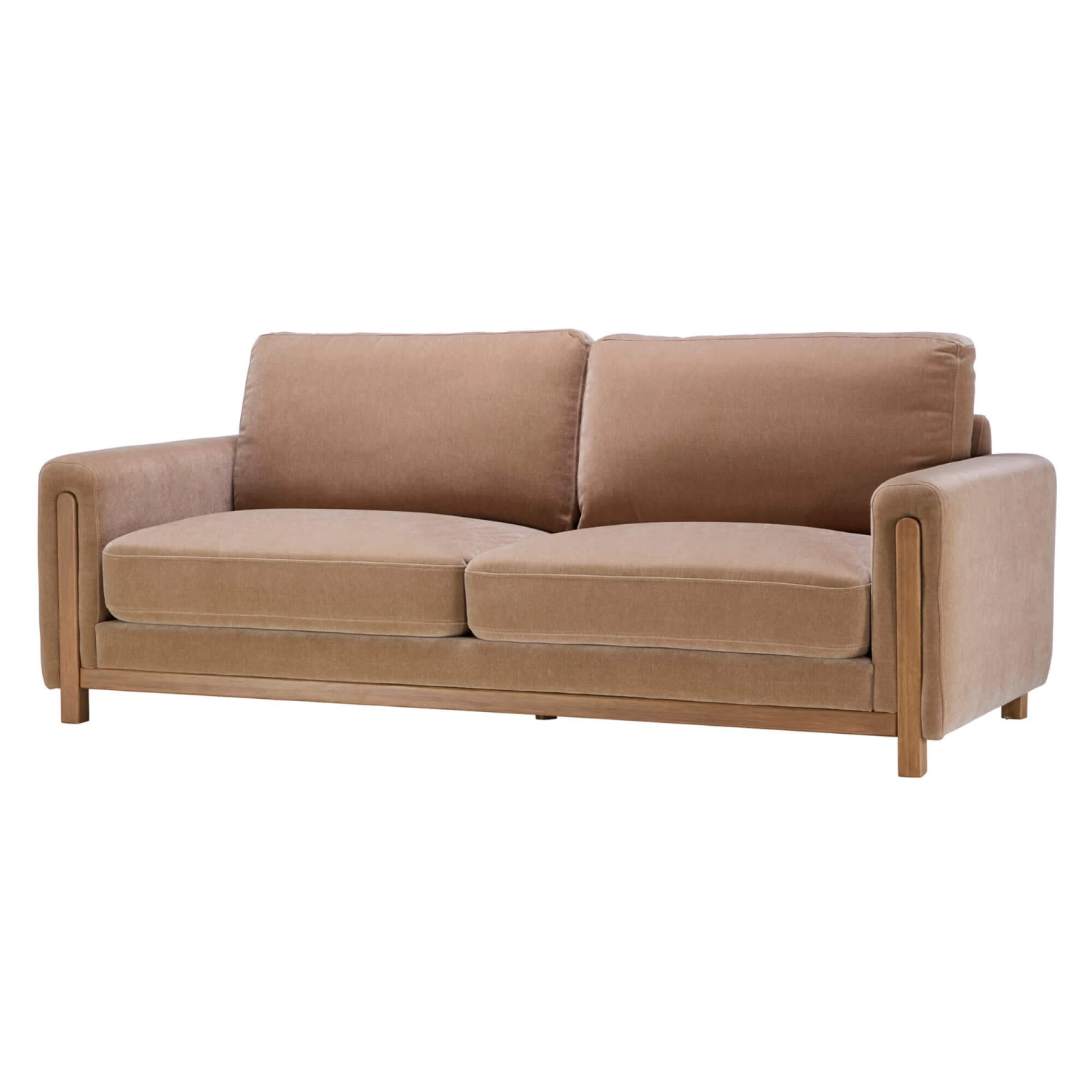 Leila Fawn Fabric 3 Seater Sofa 5 Leila Fawn Fabric 3 Seater Sofa - Image 3