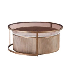 Libra Belvedere Aged Gold Set Of 2 Nest Of Tables -Housing Units Shop b85f451163cf7cfef450e9e0bb55ff07 1