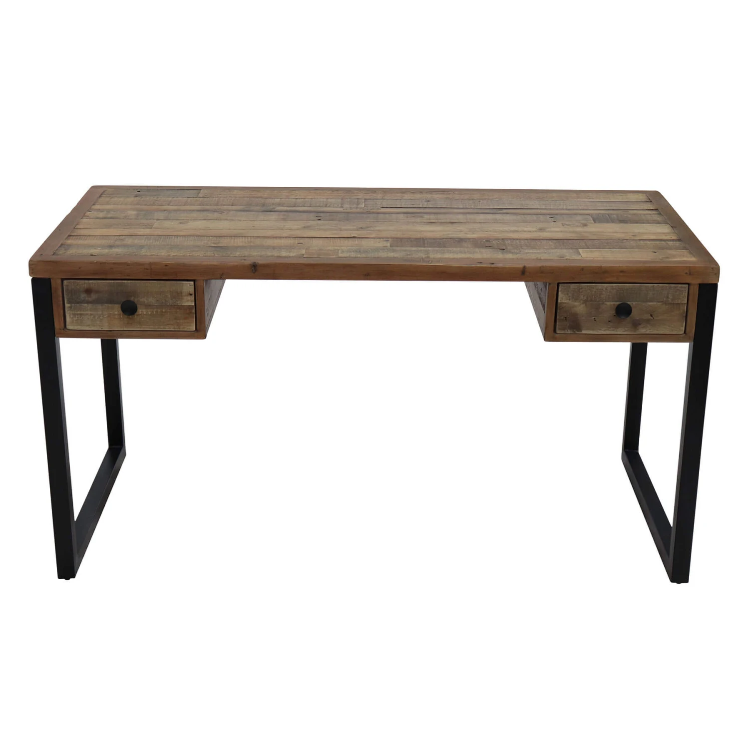 Malmo Reclaimed Timber Rectangular Desk 4 Malmo Reclaimed Timber Rectangular Desk - Image 2