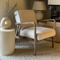 Hansen Natural Wooden Accent Armchair
