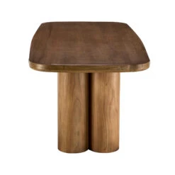 Eden 240cm Elm Wood Dining Table With 6 Theo Cream Fabric Dining Chairs -Housing Units Shop b9bf004bf40de496aad27f43856ea382